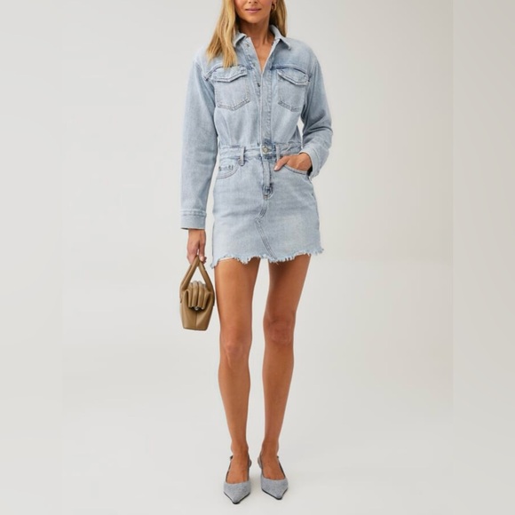 Pistola Nina Long Sleeve Denim Dress - Picture 10 of 10